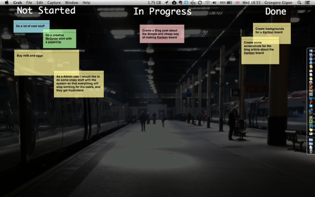 Background with Stickies