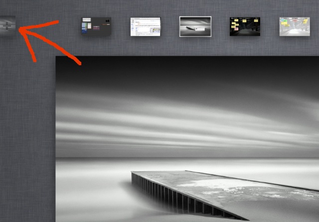 Adding new desktop in the Mission Control