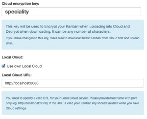 Cloud Setup Menu